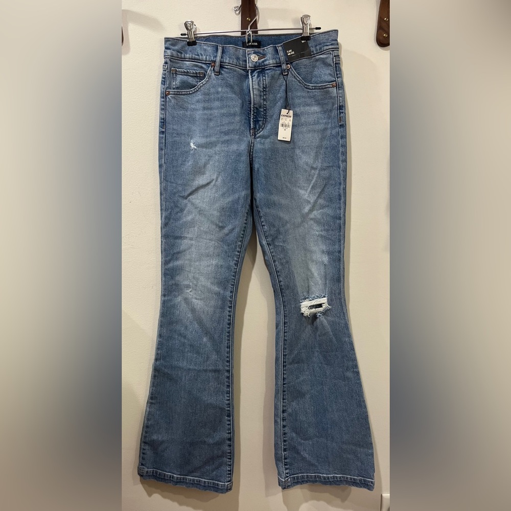 NWT Express Flare Mid Rise Jeans Size 8R